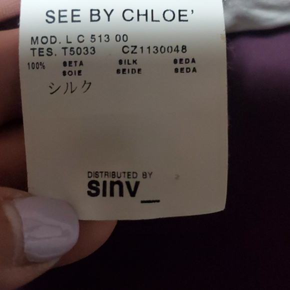 See by chloe pattern top sz 42 USA 6 - Picture 5 of 5